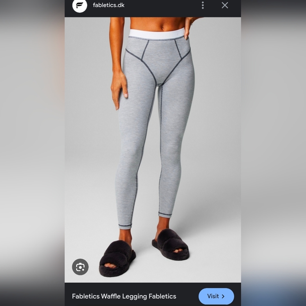 Fabletics WAFFLE NIT Leggings-  MED        #A17